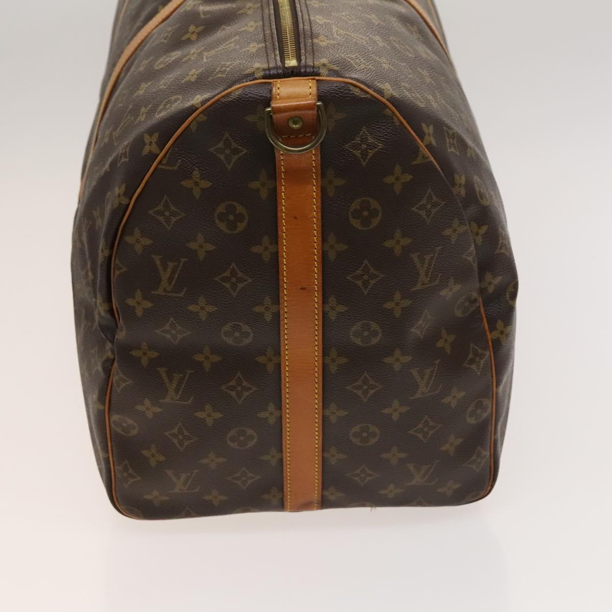 Louis Vuitton Keepall Bag Monogram Canvas, BROWN, CANVAS, Travel bag