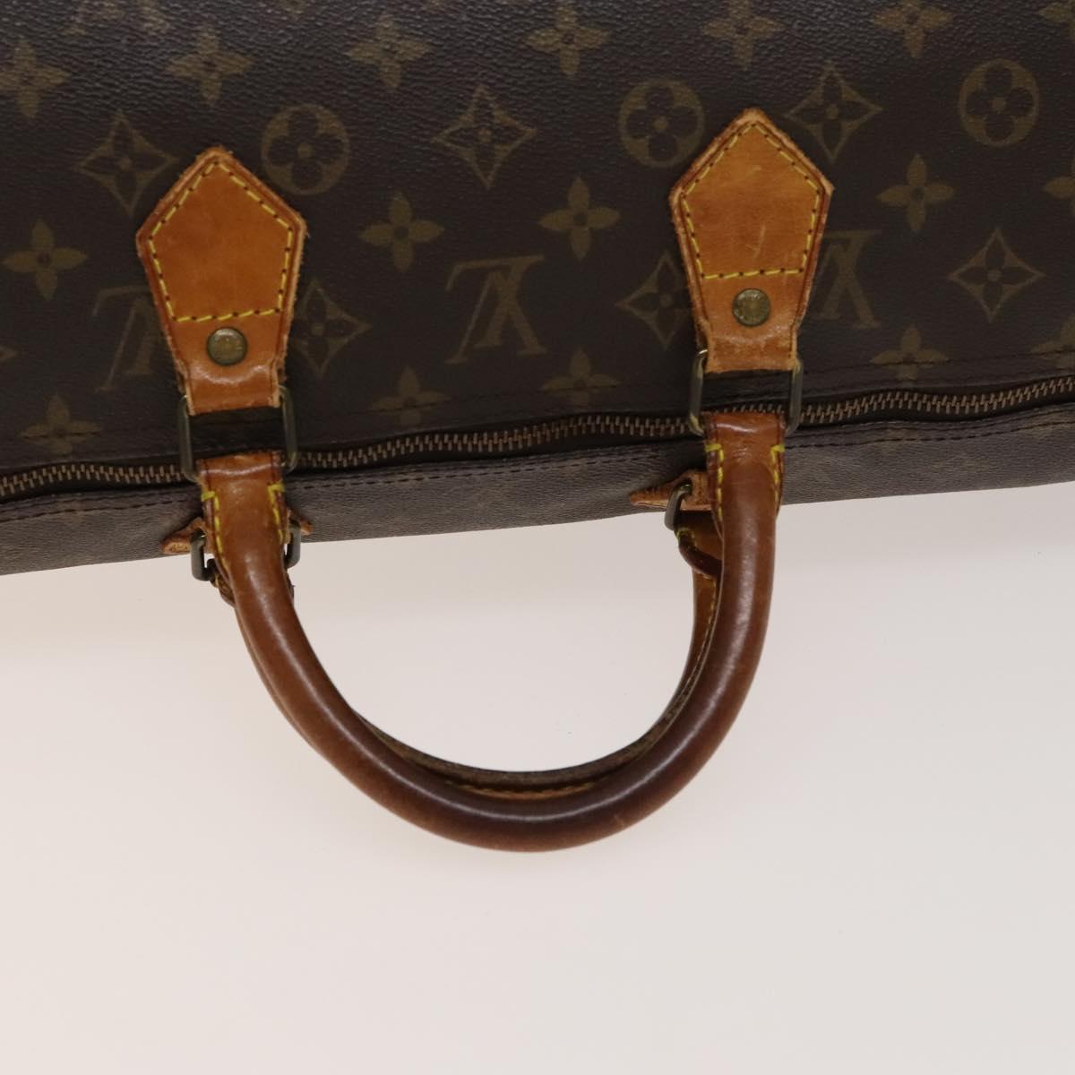 Louis Vuitton Speedy Handbag Monogram Canvas, BROWN, CANVAS, Handbag