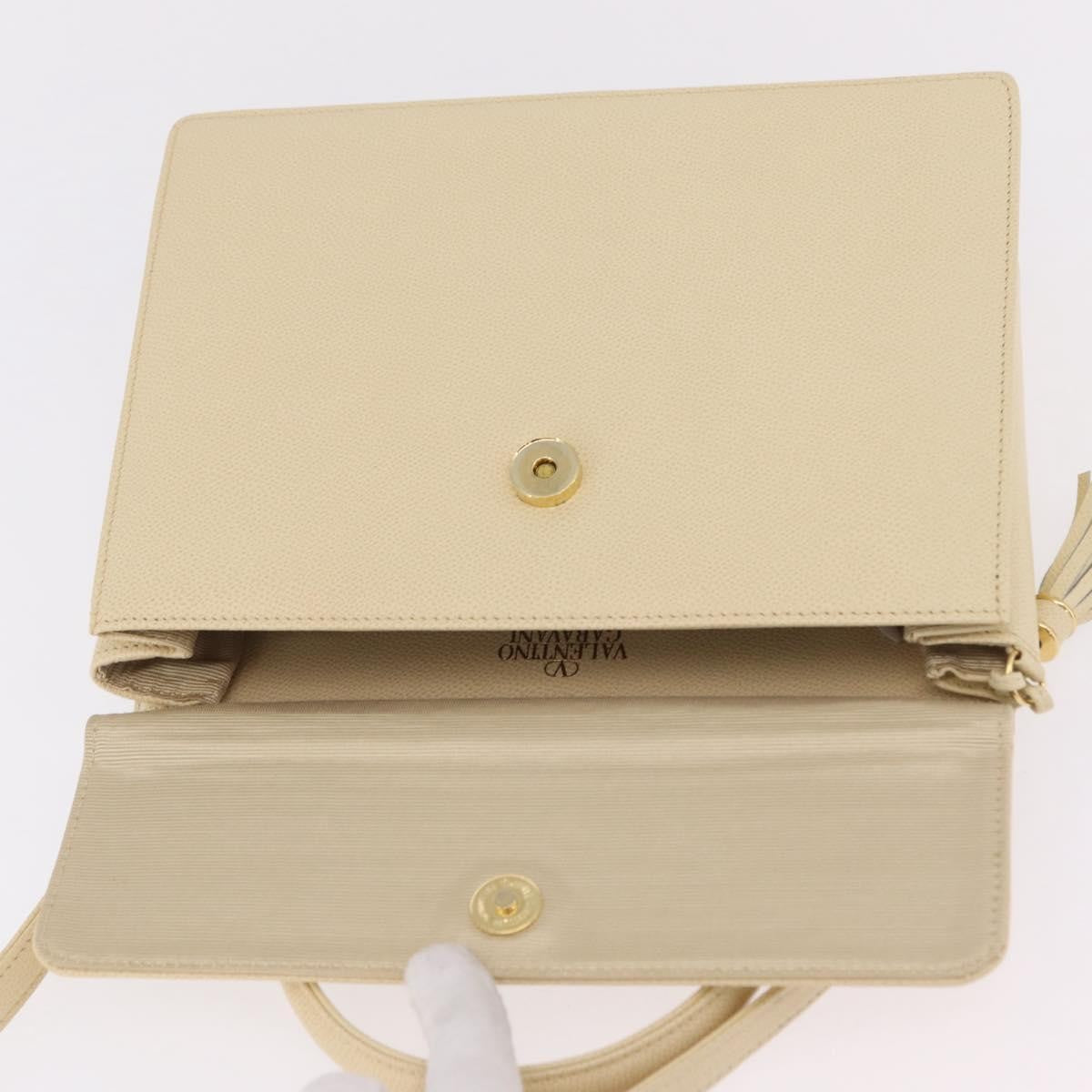 Valentino Garavani Vintage Leather, Beige, Leather, Shoulder Bag