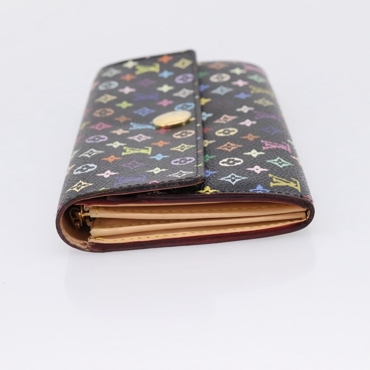 Louis Vuitton Sarah Monogram Multicolor, Black, Canvas, Wallet