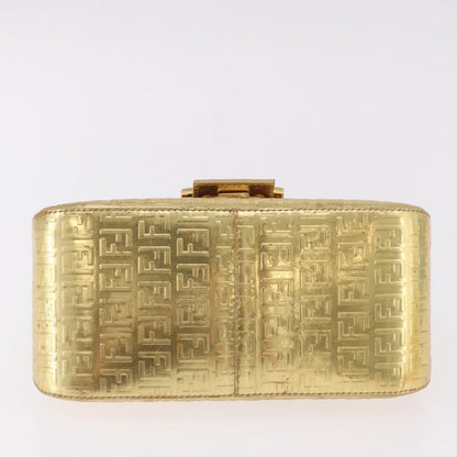 Fendi Mamma Baguette Zucchino canvas, Gold, Canvas, Shoulder Bag