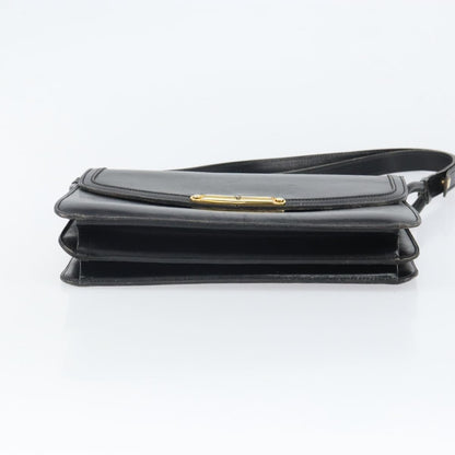 Christian Dior Shoulder Leather, Black, Leather, Shoulder Bag