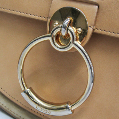 Chloe Tess Suede with Leather, Beige, Leather, Handbag