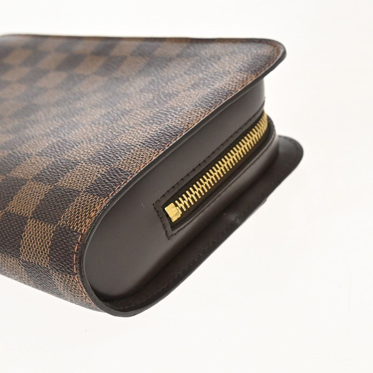 Louis Vuitton Pochette Saint Louis Damier, Brown, Canvas, Clutch