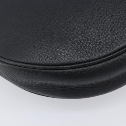 Salvatore Ferragamo Gancini Leather, Black, Leather, Crossbody Bag