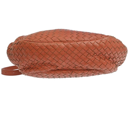 Bottega Veneta Intrecciato Shoulder Leather, Red, Leather, Shoulder Bag