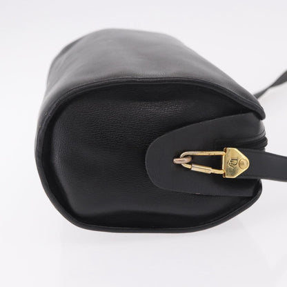 Christian Dior Shoulder Leather, Black, Leather, Shoulder Bag