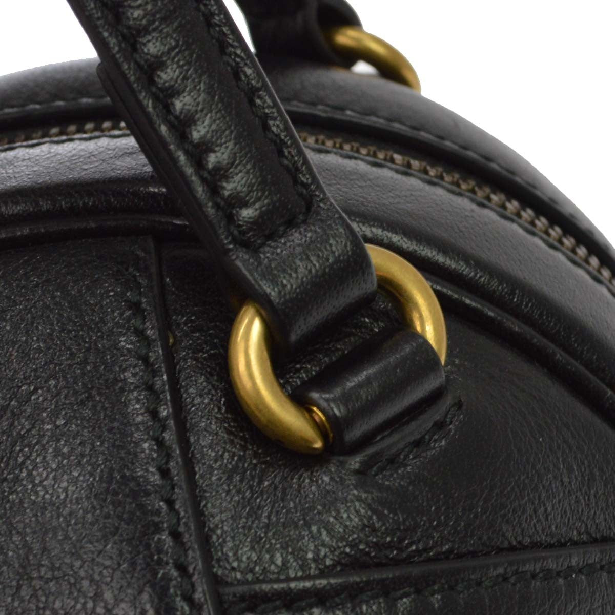 Gucci Tifosa Basketball Leather, Black, Leather, Handbag