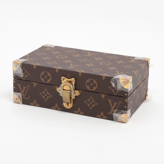 Louis Vuitton Jewelry Box Monogram Canvas, BROWN, LEATHER, Jewelry