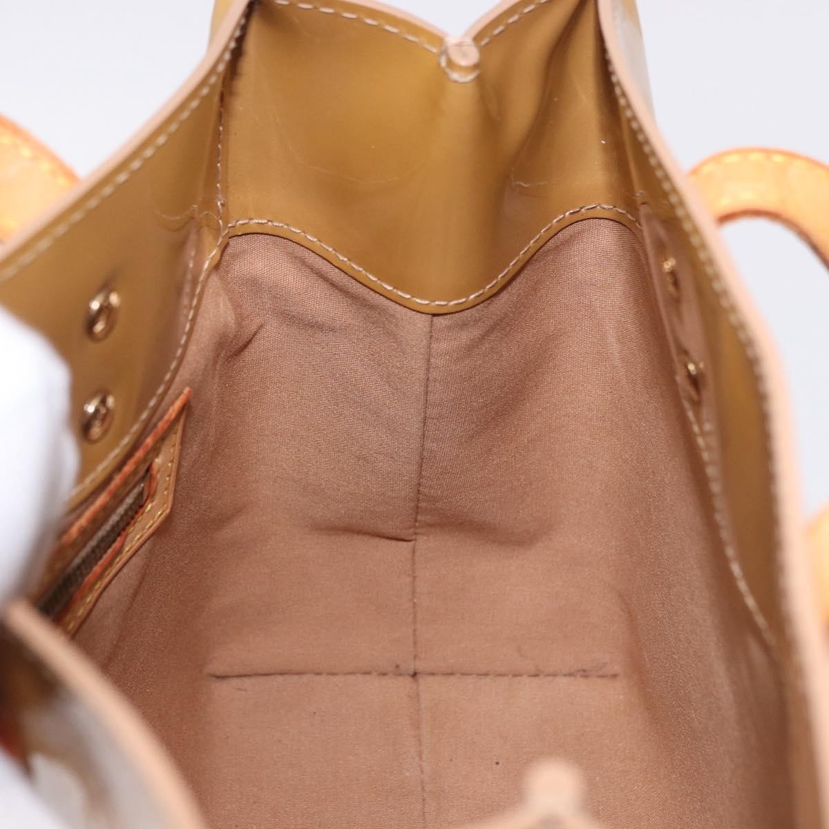 Louis Vuitton Reade Monogram Vernis, Beige, Patent Leather, Handbag