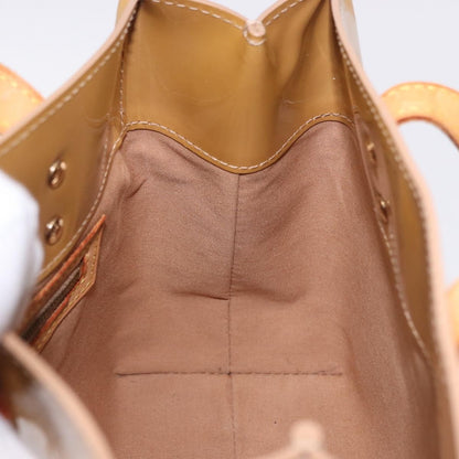 Louis Vuitton Reade Monogram Vernis, Beige, Patent Leather, Handbag