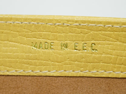 Loewe Barcelona Top Handle Leather, Yellow, Leather, Tote Bag