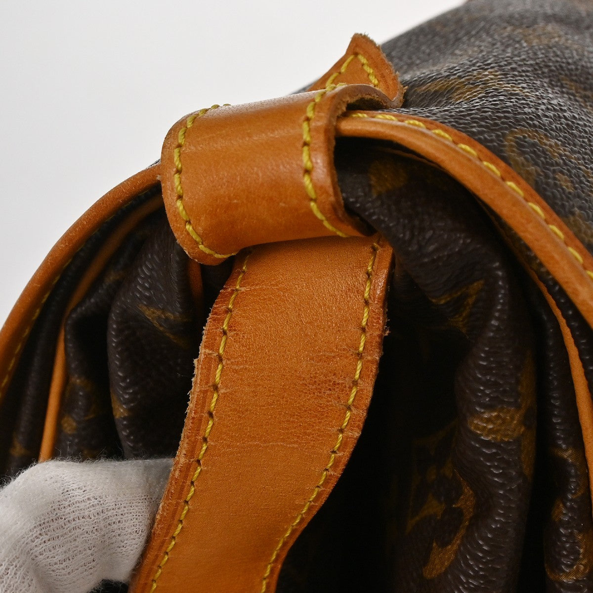Louis Vuitton Saumur Monogram, Brown, Canvas, Shoulder Bag
