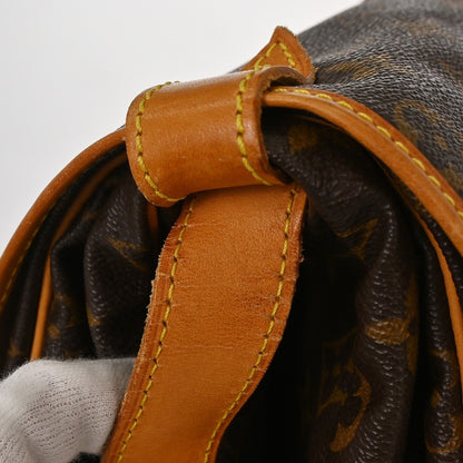 Louis Vuitton Saumur Monogram, Brown, Canvas, Shoulder Bag