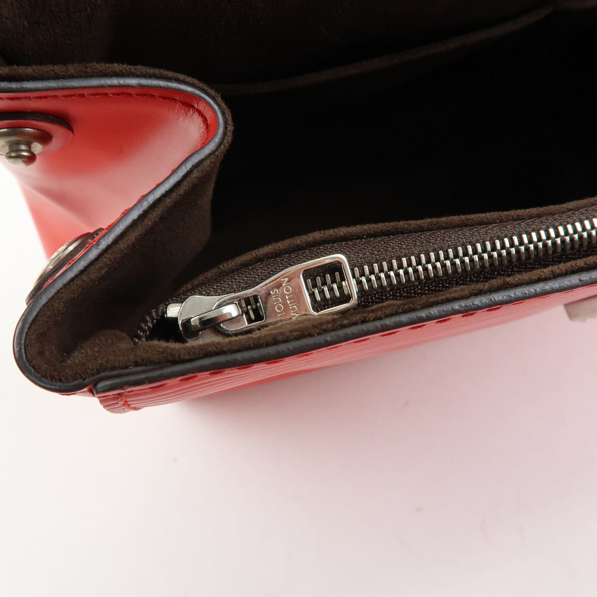 Louis Vuitton Cluny Top Handle Epi Leather, Red, Leather, Handbag