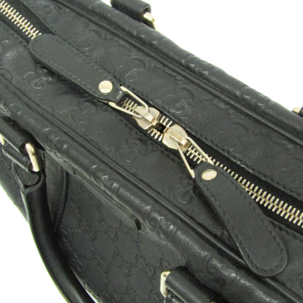 Gucci Convertible Guccissima Leather, Black, Leather, Briefcase
