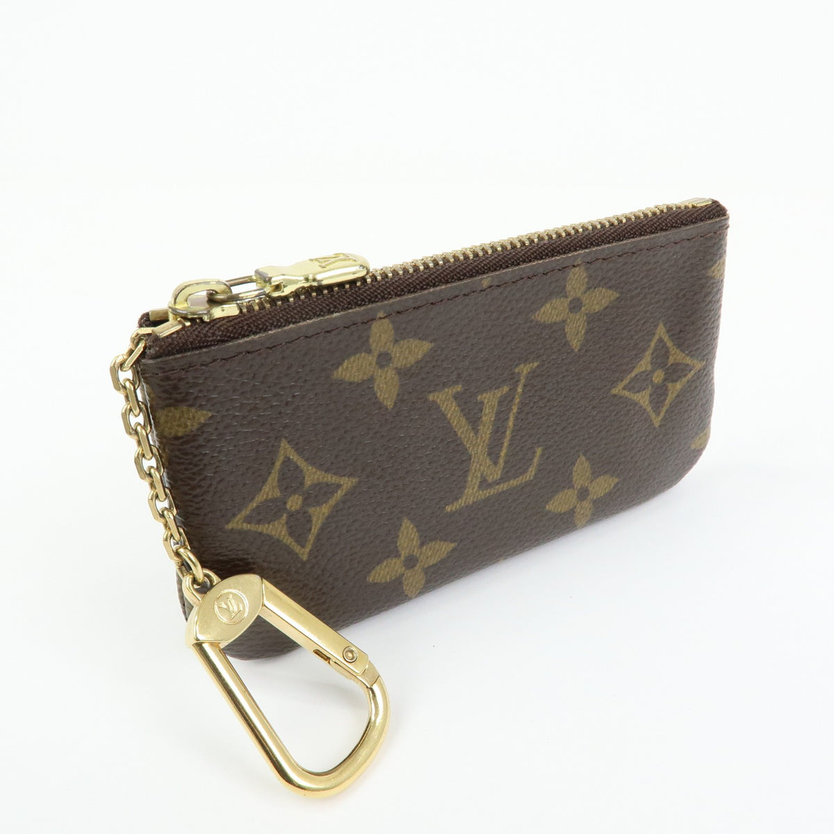 Louis Vuitton Key Monogram Canvas, Brown, Canvas, Clutch