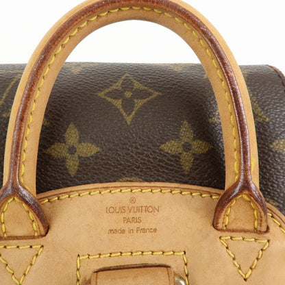 Louis Vuitton Vintage Montsouris Monogram Canvas, Brown, Canvas, Backpack