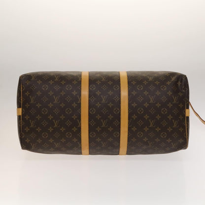 Louis Vuitton Keepall Bandouliere Bag Monogram Canvas, BROWN, CANVAS, Travel bag
