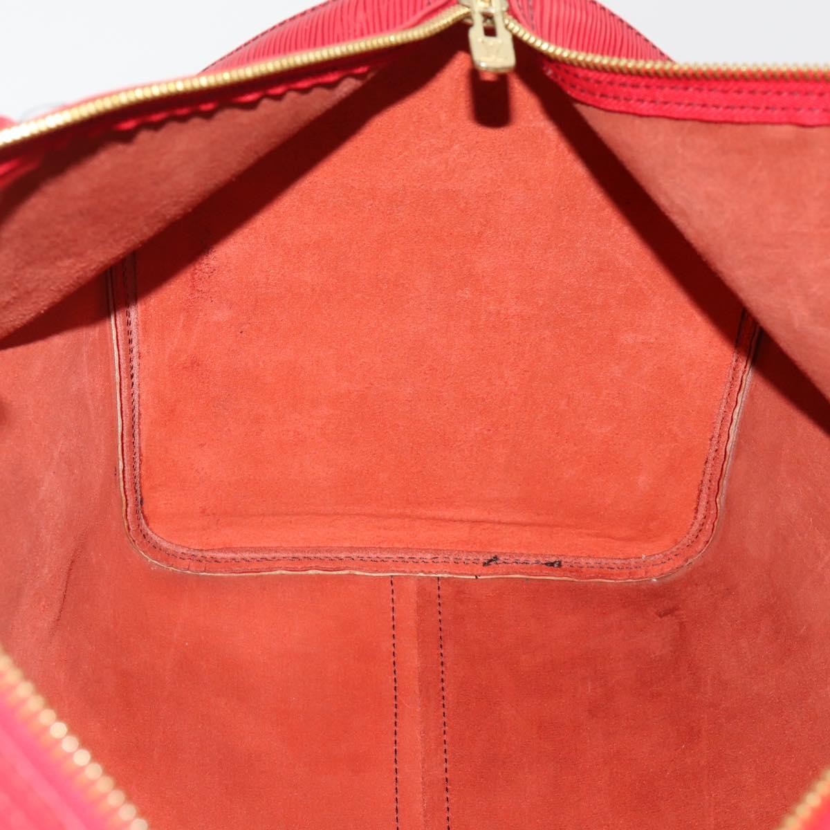Louis Vuitton Keepall Epi, Red, Leather, Travel Bag