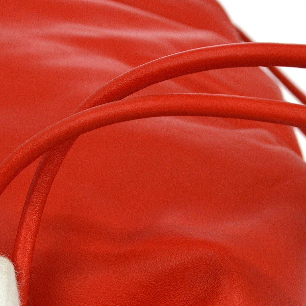 Bottega Veneta The Fringe Leather, Red, Leather, Clutch