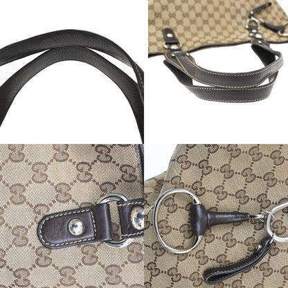 Gucci Icon Bit GG Canvas, Brown, Canvas, Tote Bag