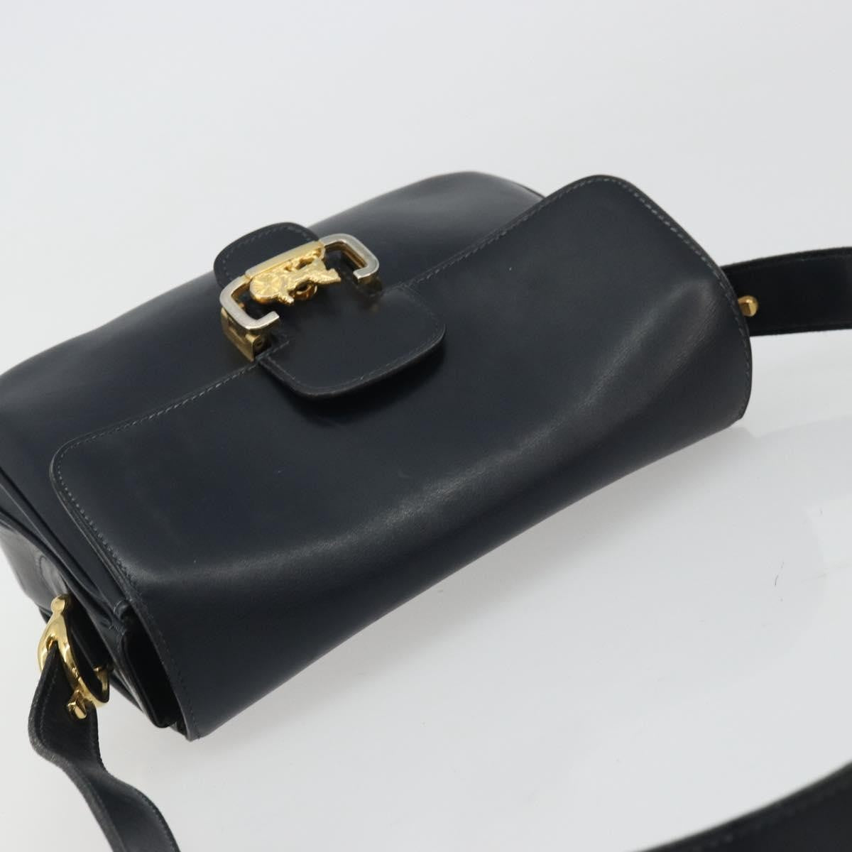 Celine Horse Carriage Leather, Black, Leather, Shoulder Bag