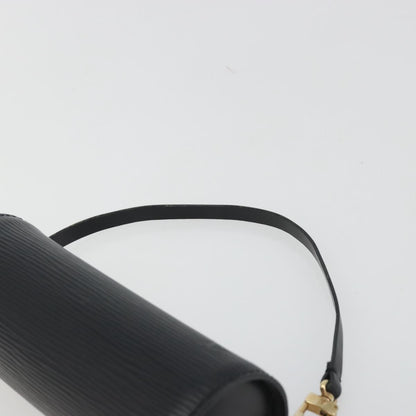 Louis Vuitton Soufflot Pochette Epi Leather, Black, Leather, Clutch