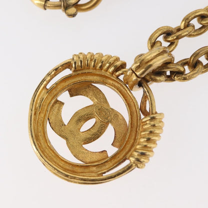 Chanel CC Pendant Metal, Gold, Metal, Necklace