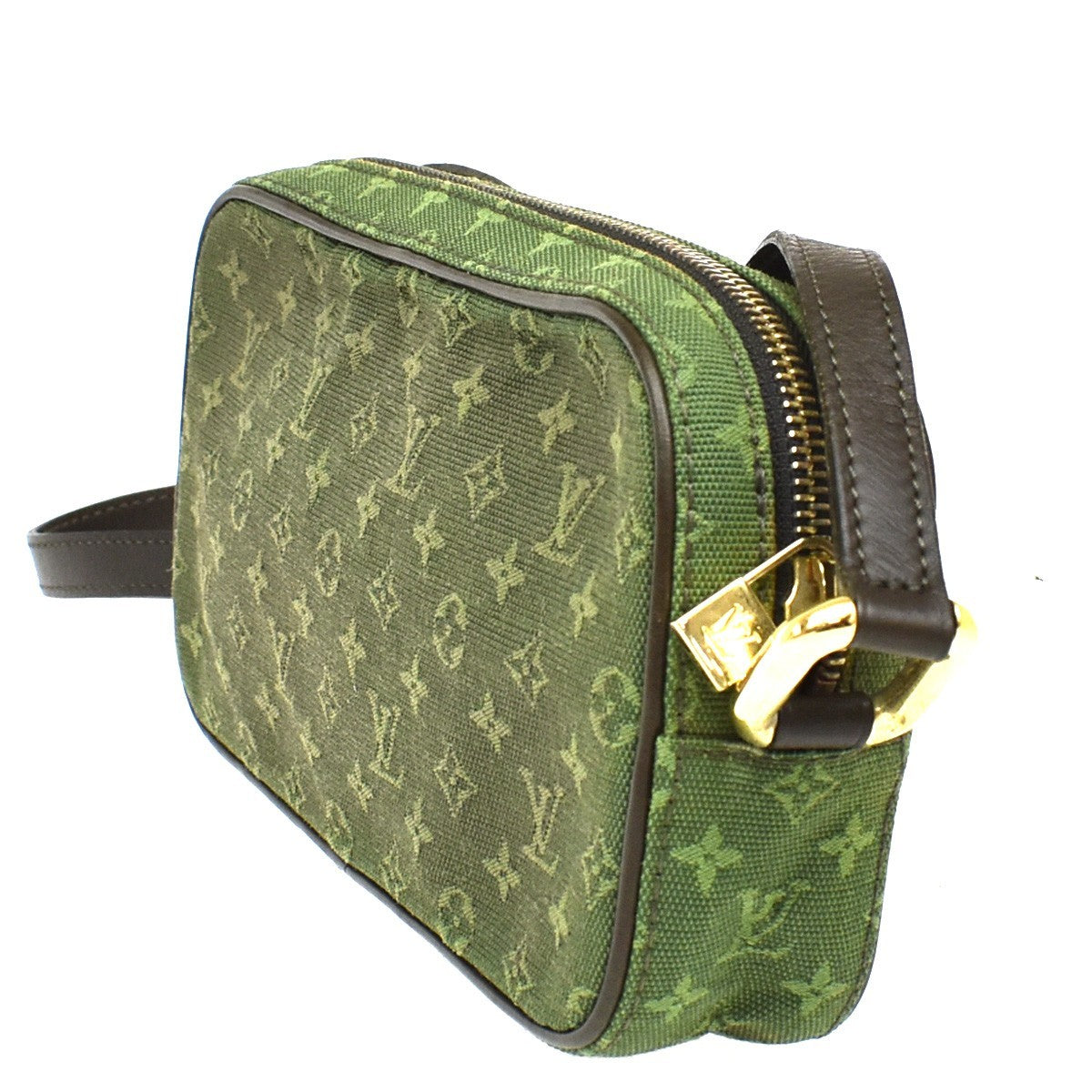 Louis Vuitton Juliette Mini Lin, Khaki, Canvas, Crossbody Bag