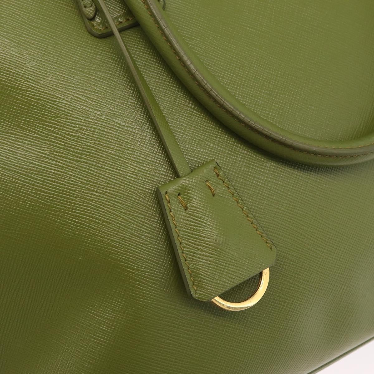 Prada Promenade Saffiano Leather, Green, Leather, Handbag