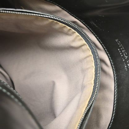 Bottega Veneta Intrecciato Shoulder Leather, Black, Leather, Shoulder Bag