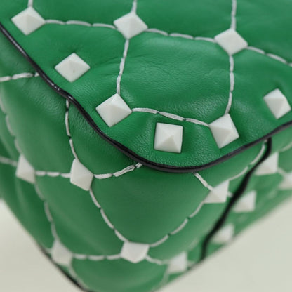 Valentino Garavani Free Rockstud Spike Flap Quilted Leather, Green, Leather, Handbag