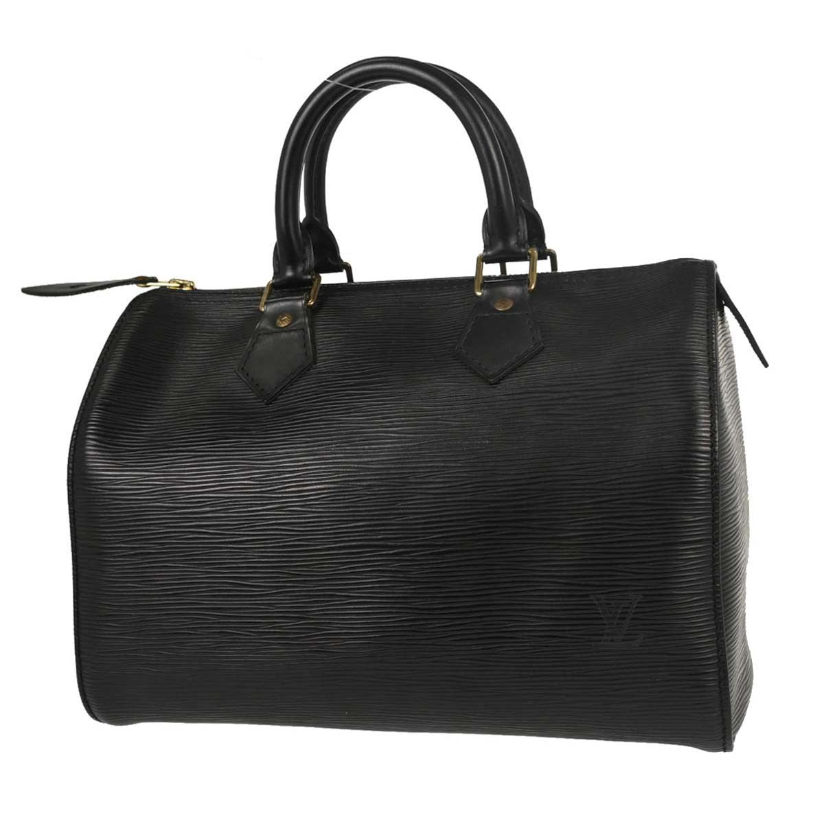 Louis Vuitton Speedy Epi Leather, Black, Leather, Handbag