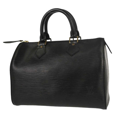 Louis Vuitton Speedy Epi Leather, Black, Leather, Handbag