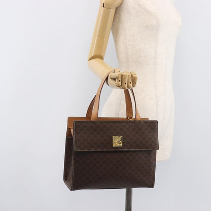Celine Handbag Canvas, Brown, Canvas, Handbag