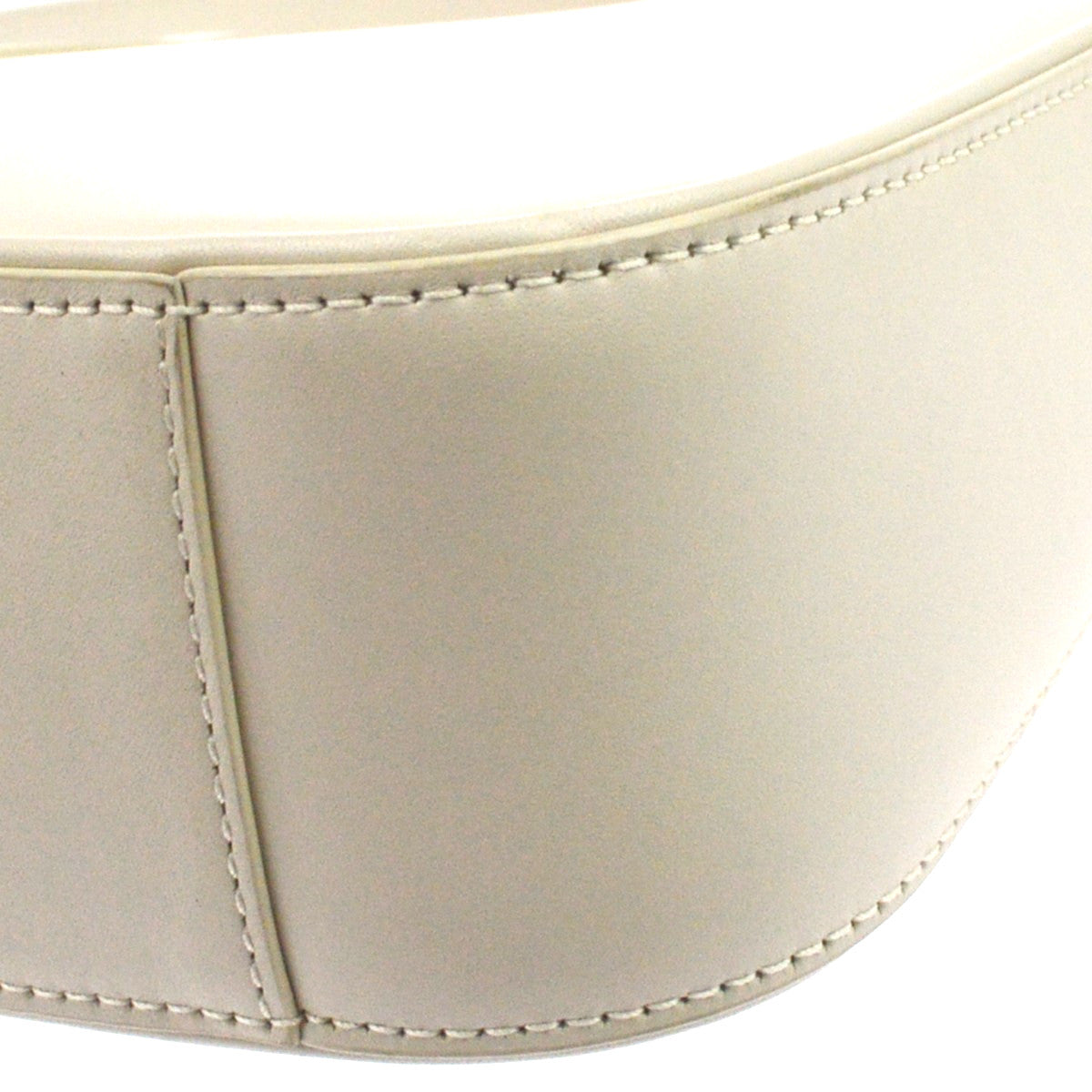 Saint Laurent Le 5 a 7 Hobo Leather, White, Leather, Shoulder Bag
