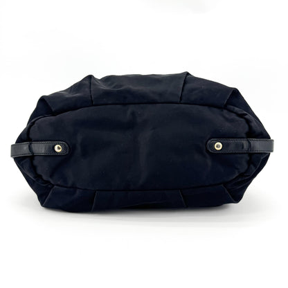 Prada Gaufre Nappa Leather, Black, Nylon, Tote Bag