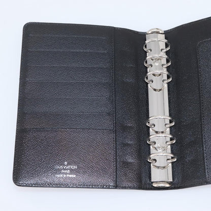 Louis Vuitton Agenda Cover Epi Leather, Black, Leather, Wallet