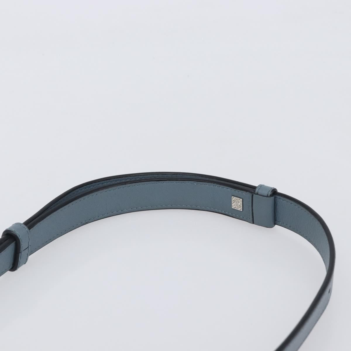 Loewe Puzzle Leather, Blue, Leather, Handbag