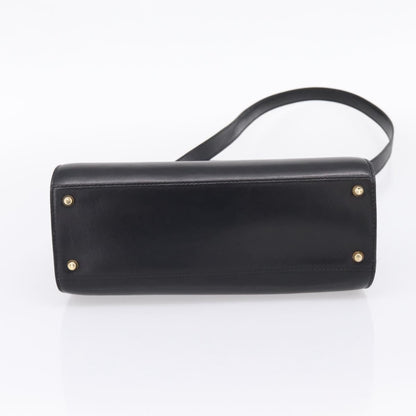 Christian Dior Shoulder Leather, Black, Leather, Shoulder Bag