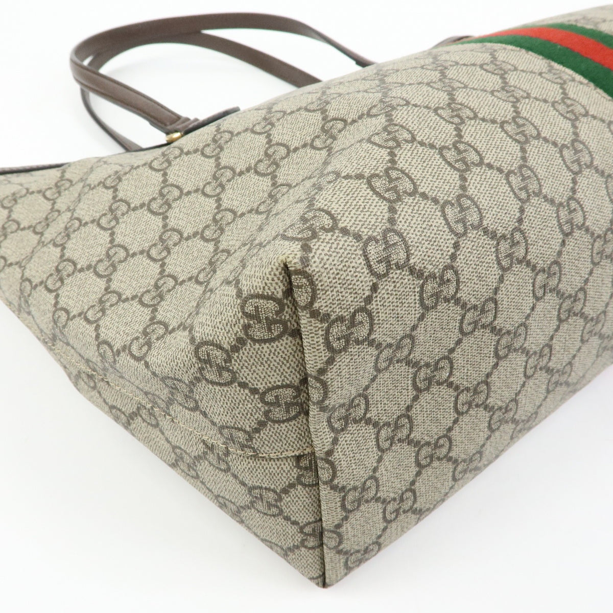 Gucci Ophidia Shopping GG Coated Canvas, Beige, Canvas, Tote Bag