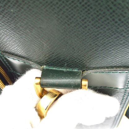 Louis Vuitton Tura Messenger Taiga Leather, Green, Leather, Handbag