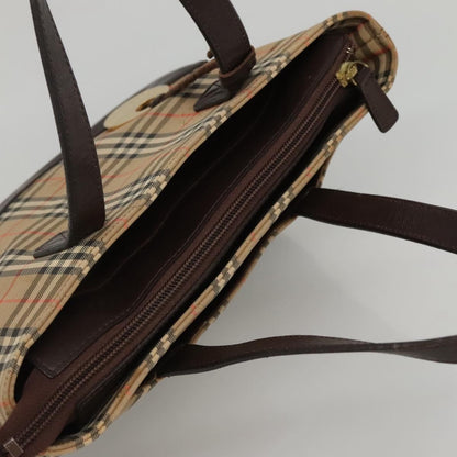 Burberry Nova Check Tote canvas check pattern, Beige, Canvas, Handbag