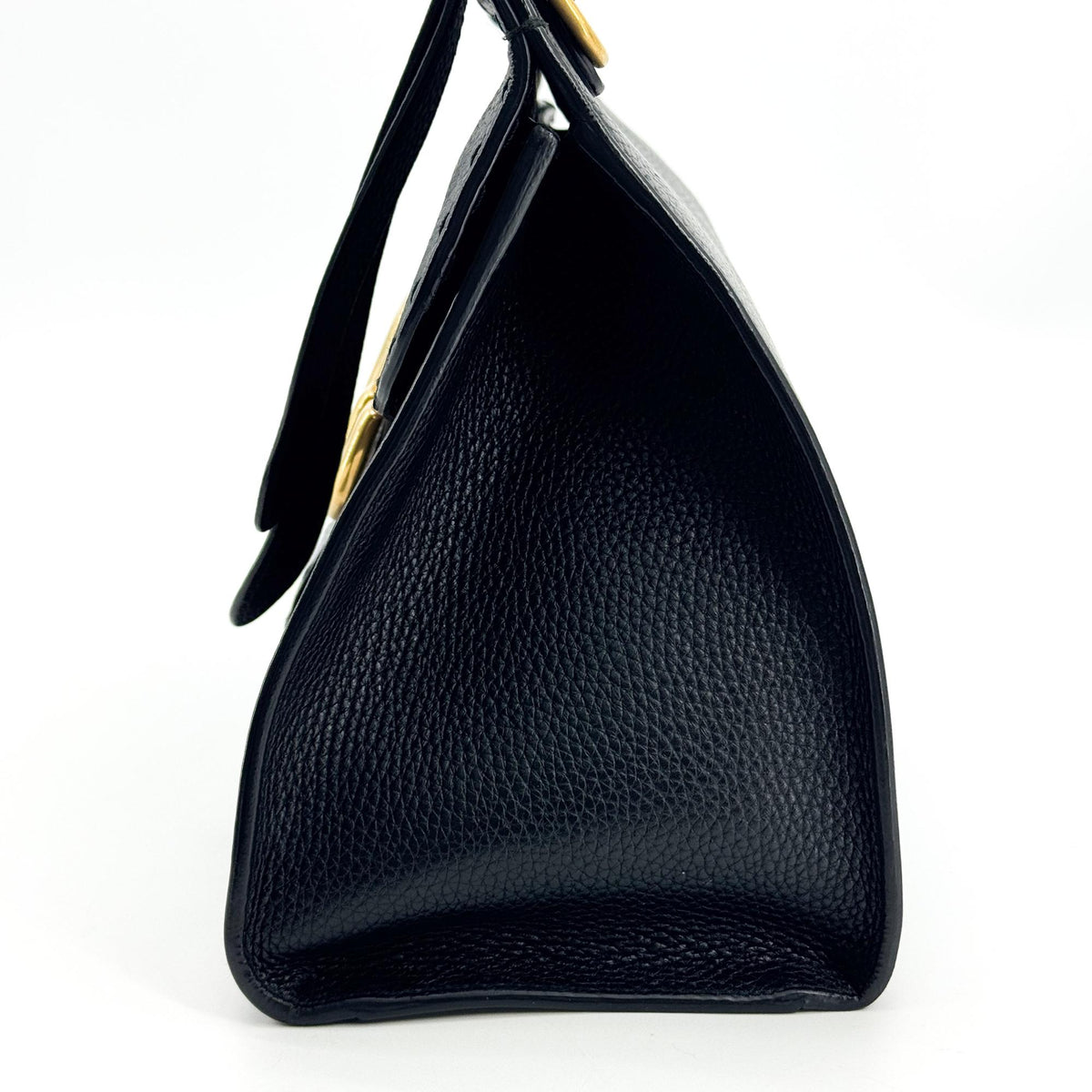 Gucci GG Marmont Top Handle Leather, Black, Leather, Handbag