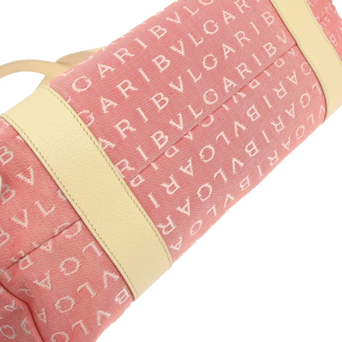Bvlgari Logomania Canvas, Pink, Canvas, Tote Bag