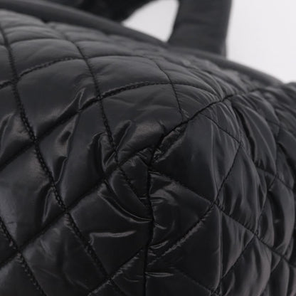 Chanel Coco Cocoon Bowling Quilted Nylon, Black, Nylon, Handbag