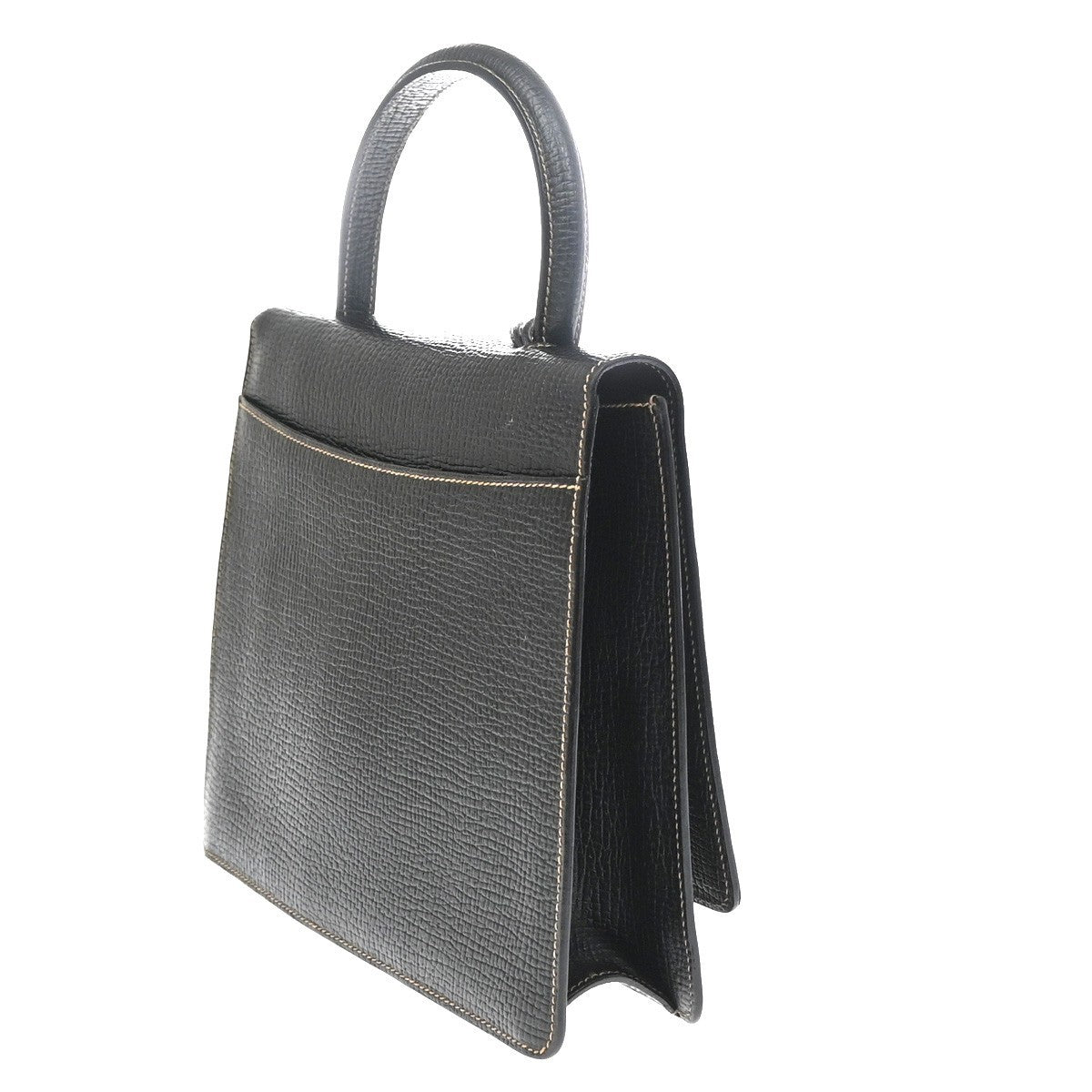 Loewe Barcelona Top Handle Leather, Black, Leather, Handbag