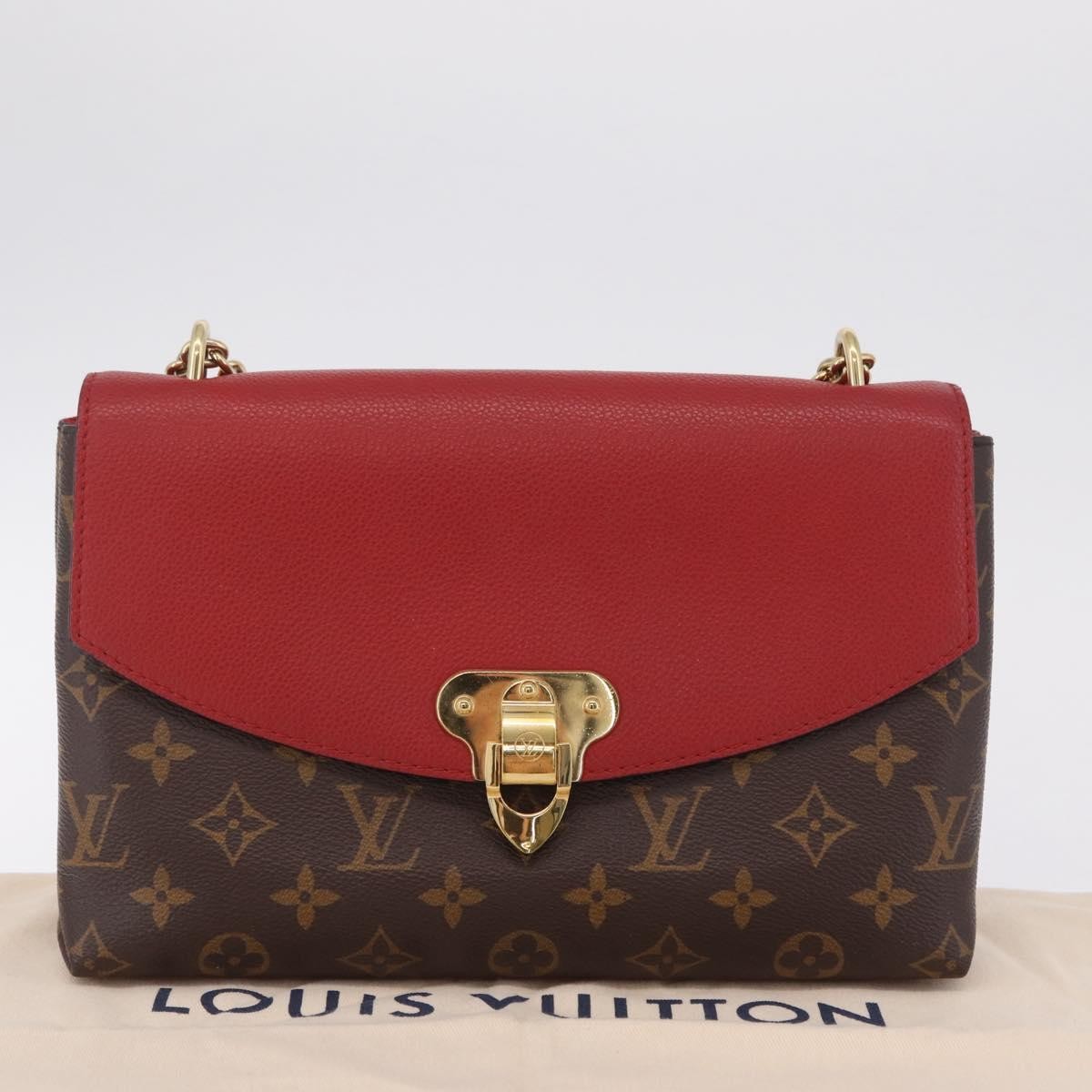 Louis Vuitton Saint Placide Monogram Canvas and Leather, Brown, Canvas, Handbag