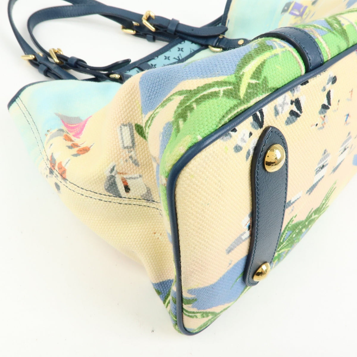 Louis Vuitton Ailleurs Cabas Limited Edition Printed Canvas, Multicolour, Canvas, Tote Bag
